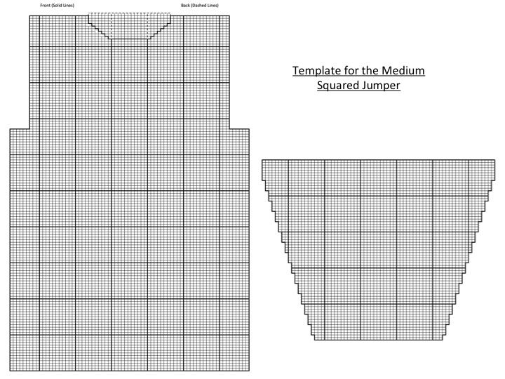 medium squared jumper template
