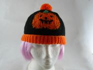 Childs Pumpkin Bobble hat
