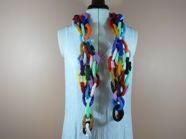 Knitted Paperchain Scarf
