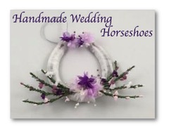Handmade Wedding Horseshoes; Nixneedles UK