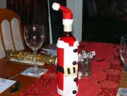 Santa Wine Bottle Cover