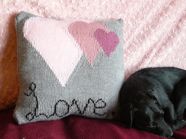Love heart cushion
